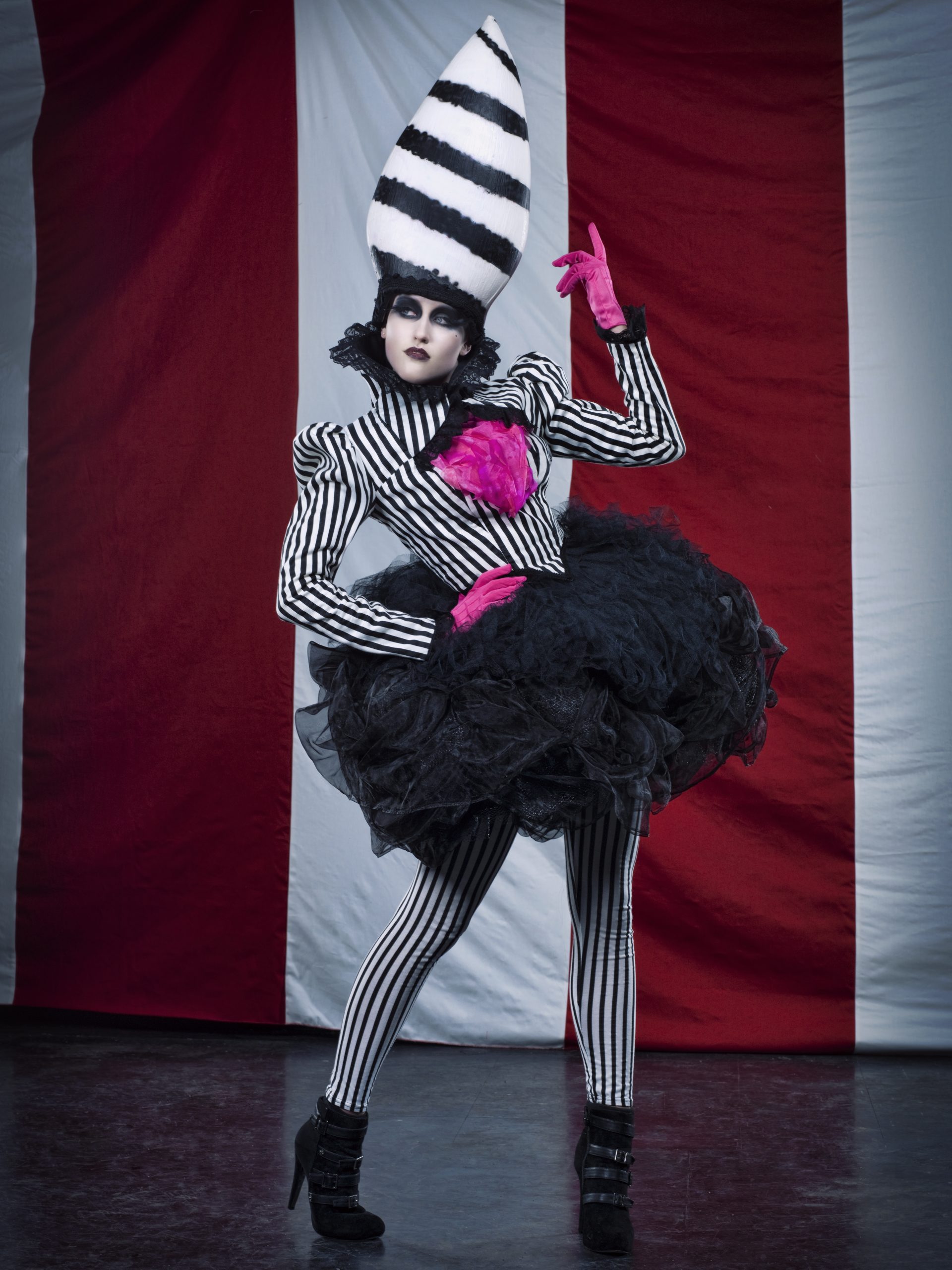 Tim Burtonesq characters for Alice in in wonderland willy Wonka event