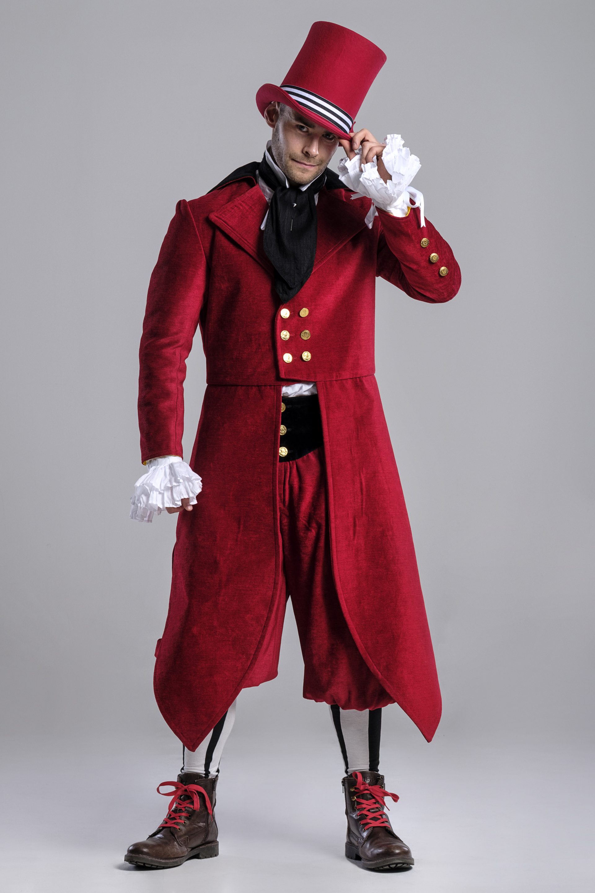 Ring master costume the greatest showman themed party event circus acts