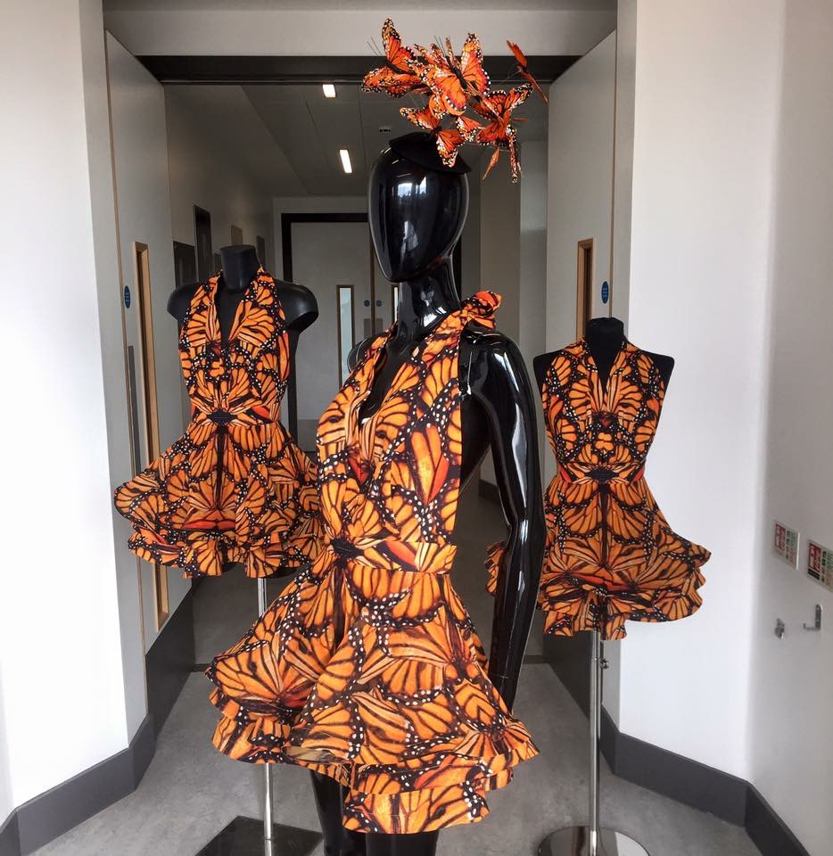 Alexander McQueen monarch butterfly dress