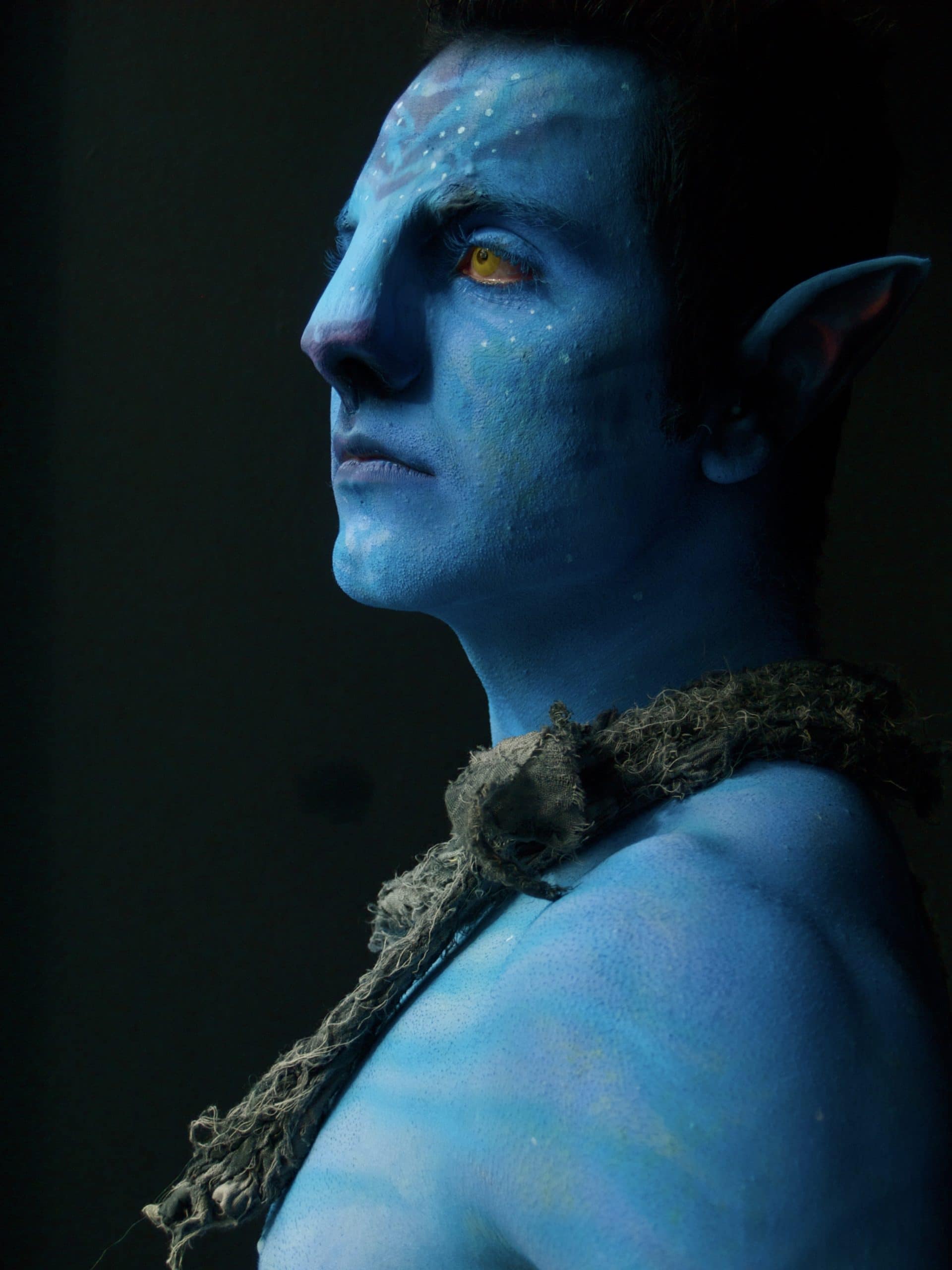 Avatar nose prosthetics body painting for sale