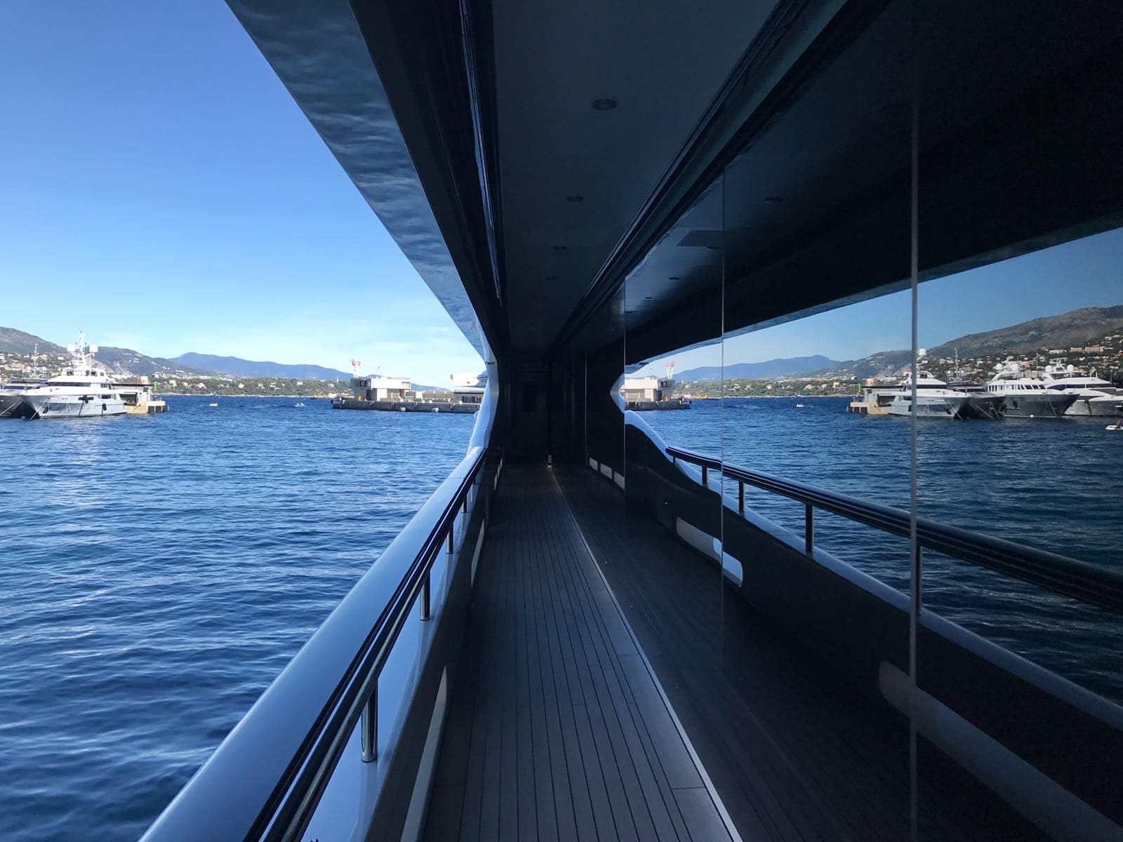 Aboard the Lionheart yacht