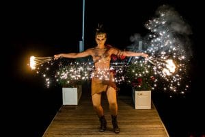 Female fire performers