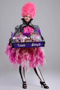 Vintage Candy Floss Usherette (Two Costumes Available)