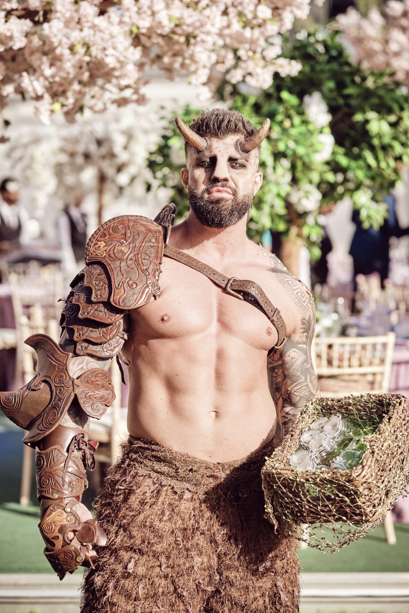 Faun A photo of a model host dressed as a Faun at a Midsummers night dream themed event in the summer
