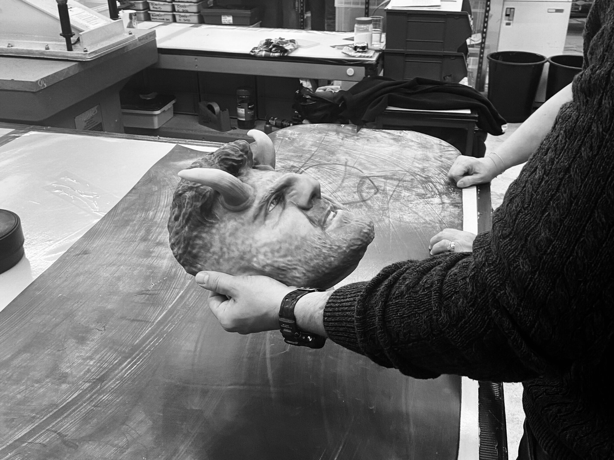 Faun in the Factory BW