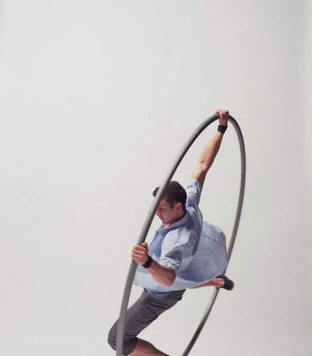 Cyr wheel performers