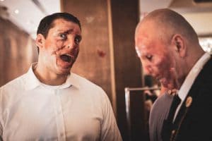 Zombie face prosthetic