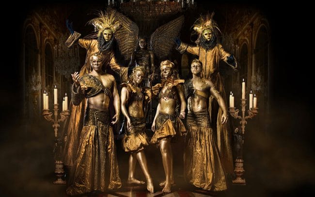 Golden masquerade masked ball Romeo and Juliet party masquerade